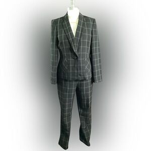 Kasper Black Checkered Women's Pantsuit
